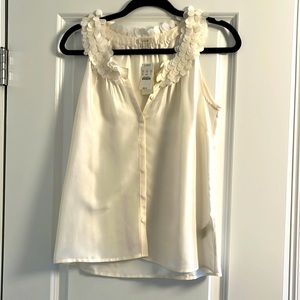 Silk button up blouse